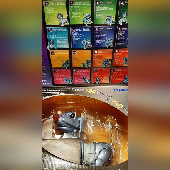 TOMY Robot Dog Special Edition Platinum Dog.Com NEW IN BOX Vintage - Picture 4 of 6